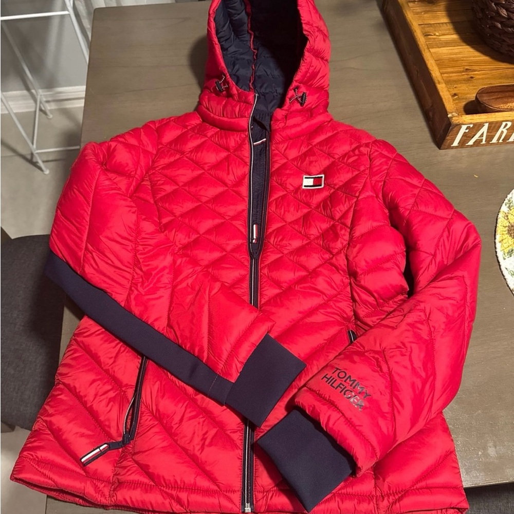 Tommy Hilfiger Red Quilted Jacket